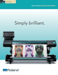 Roland Texart RT-640 Dye-Sublimation Large Format Printer - PrintFinish.com
