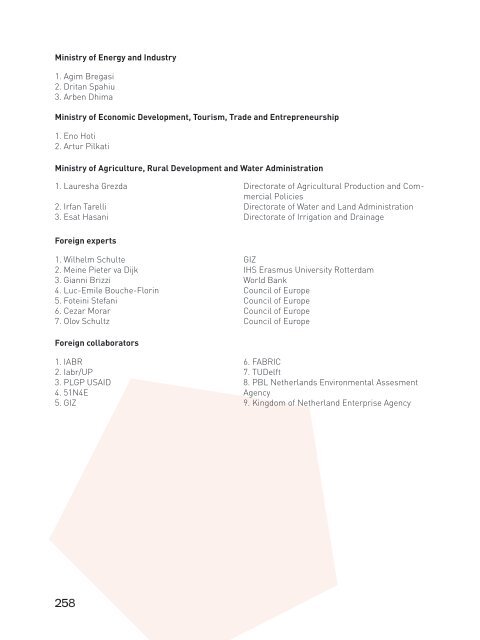 Integrated Cross-Sectorial Plan of Tirana-Durres Area