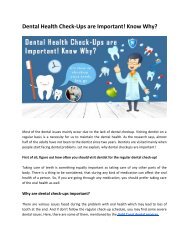 Importance of Regular Dental Check-ups