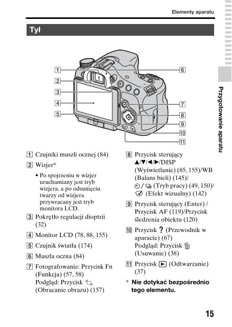 Sony SLT-A65V - SLT-A65V Consignes d&rsquo;utilisation Polonais