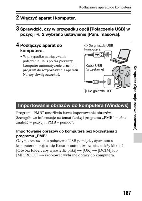 Sony SLT-A65V - SLT-A65V Consignes d&rsquo;utilisation Polonais