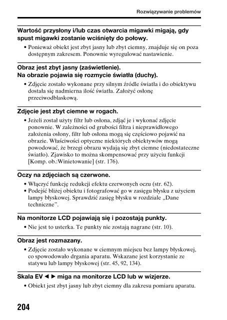 Sony SLT-A65V - SLT-A65V Consignes d&rsquo;utilisation Polonais