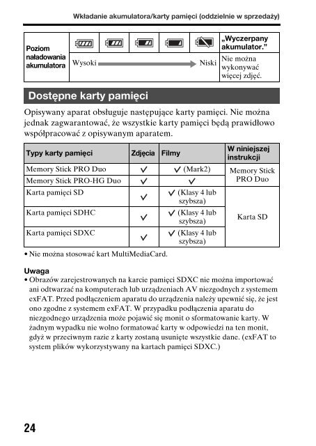 Sony SLT-A65V - SLT-A65V Consignes d&rsquo;utilisation Polonais