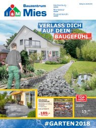 Gartenkatalog #GARTEN 2018 i&M Bauzentrum Mies