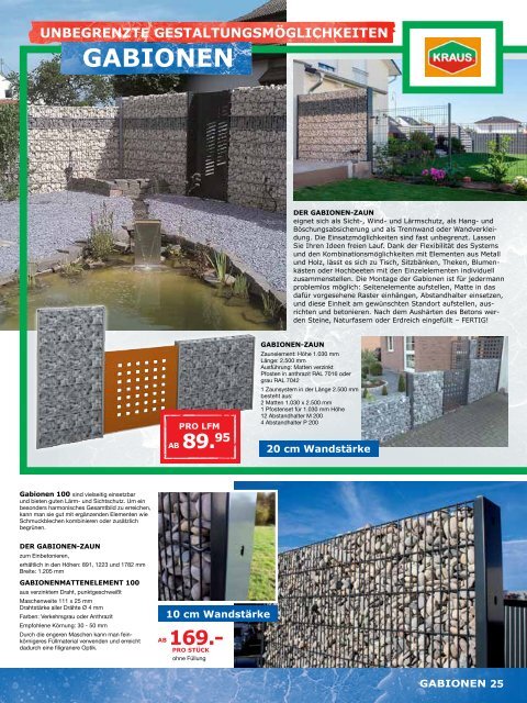 Gartenkatalog #GARTEN 2018 i&M Bauzentrum Mies