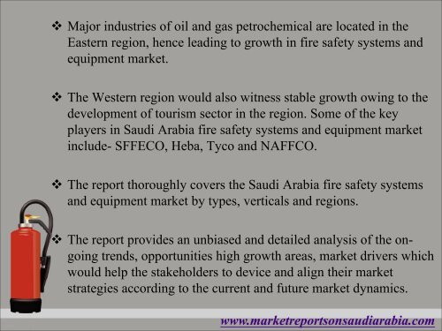 Saudi Arabia Fire Safety Systems and Equipment Market 2017-2023