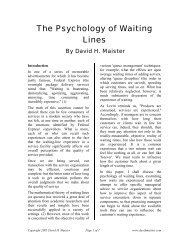 The Psychology of Waiting Lines - David Maister