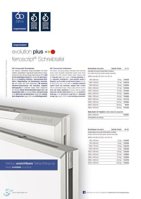 magnetoplan Main Catalogue 2018/2019