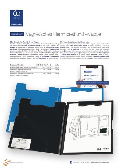 magnetoplan Main Catalogue 2018/2019