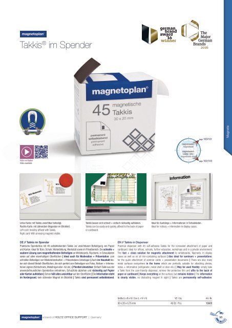 magnetoplan Main Catalogue 2018/2019