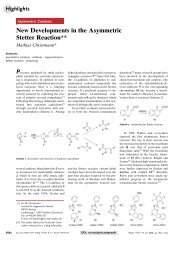 New Developments in the Asymmetric Stetter Reaction The author ...