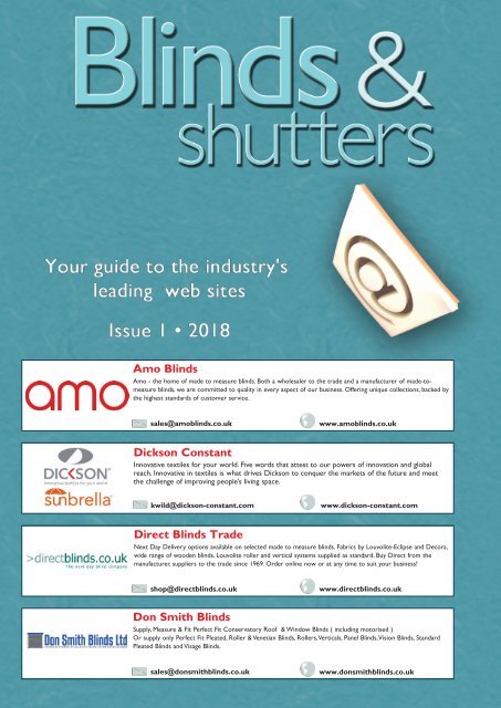 Blinds & Shutters Web Guide 1-2018