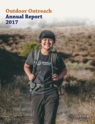 Outdoor Outreach 2017 Annual Report