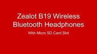 ZEALOT B19 Wireless Bluetooth Headphones with Micro-SD Card Slot