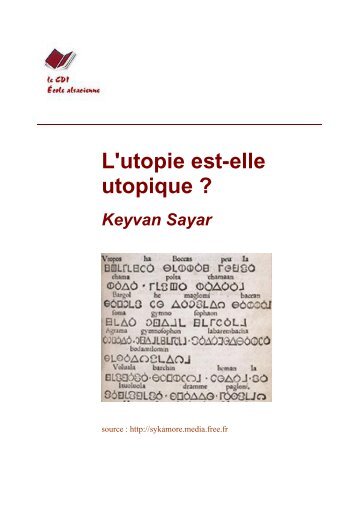 L&#039;utopie est elle utopique