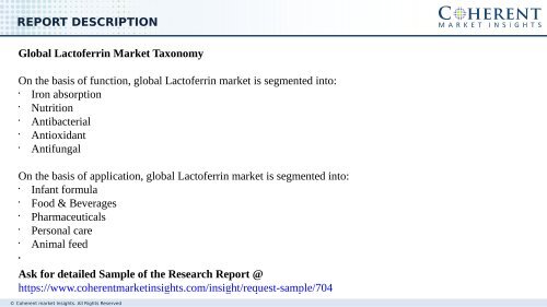 Lactoferrin Market