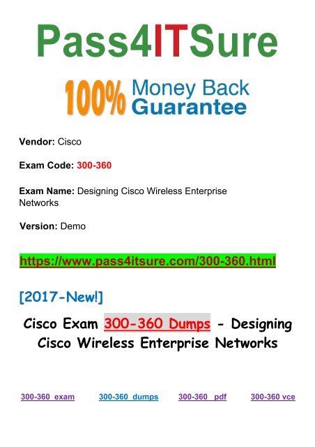 [2018 New]  New Pass4itsure Cisco 300-360 Dumps PDF