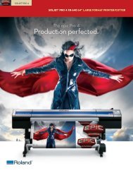 Roland Soljet Pro 4 XR-640 Eco-Solvent Printer/Cutter - PrintFinish.com