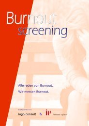 Burnout-Screening - Innauer und facts - logo consult