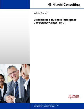 Business Intelligence Competency Center - Hitachi Consulting