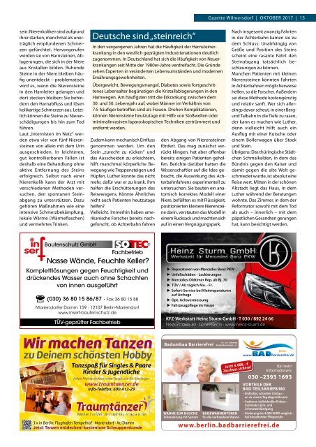 Gazette Wilmersdorf Nr. 10/2017