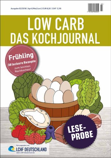 LCHF Kochjournal Frühling_Leseprobe