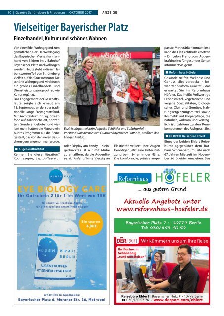 Gazette Schöneberg & Friedenau Nr. 10/2017