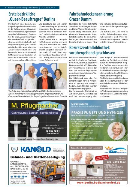 Gazette Schöneberg & Friedenau Nr. 10/2017