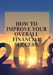 How to Improve Your Overall Financial Success.