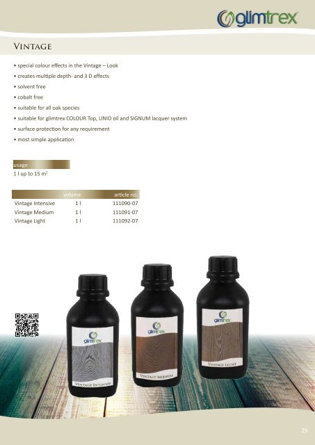 Product-Catalogue glimtrex