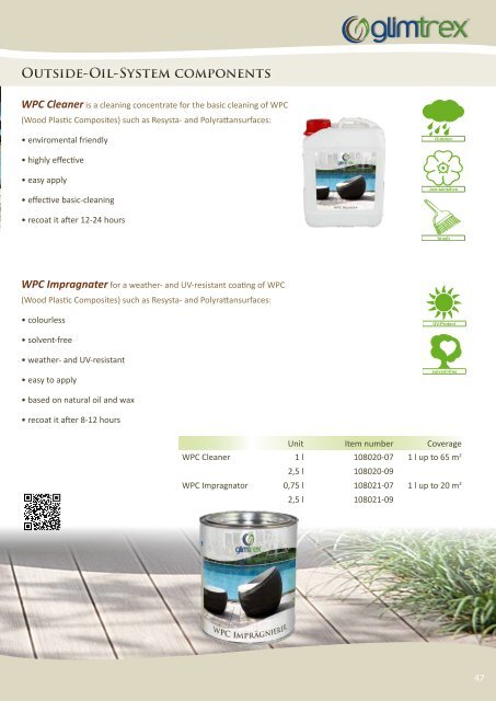 Product-Catalogue glimtrex