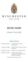 Music Diary Cloister Time 2018 FINAL