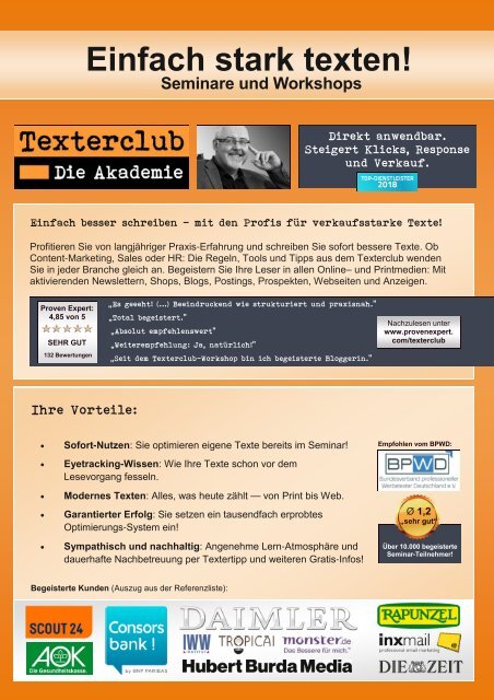 Seminarübersicht Yumpu 2018