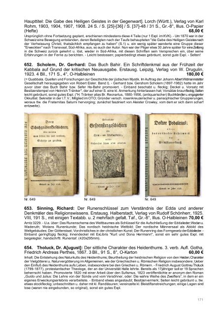 Occulta-Antiquariats-Katalog 20
