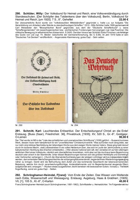 Occulta-Antiquariats-Katalog 20