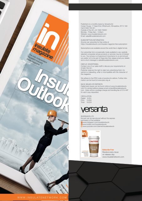 Insulate Magazine - Essential Insulation Inside - March 2018 Issue 16