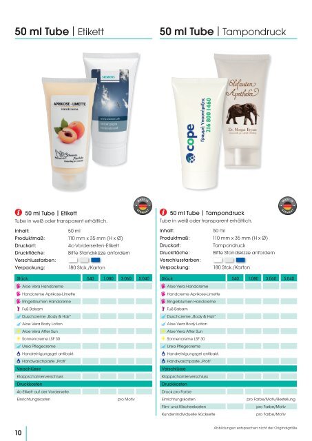 Cosmetics_Werbeartikel, Kundenpflege &amp; mehr