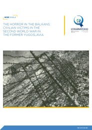 The Horror in the Balkans. Civilian Victims in the Second World War in the Former Yugoslavia