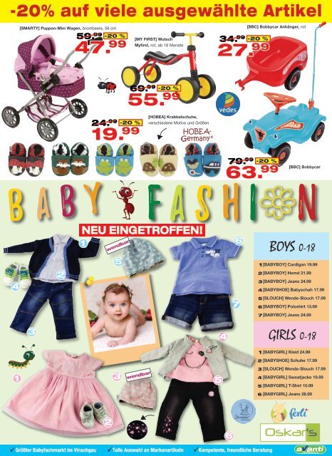 Baby Werbung März