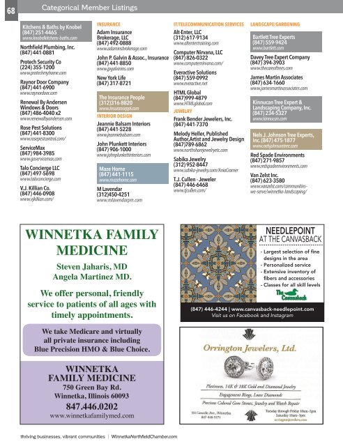 Winnetka-Northfield Chamber Guide 2019