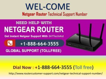 Netgear Router Customer Support Number +1-888-664-3555