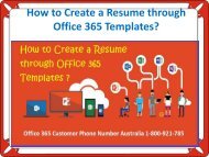 How to Create a Resume through Office 365 Templates