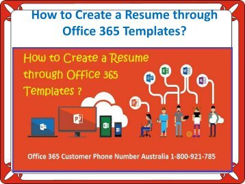 How to Create a Resume through Office 365 Templates