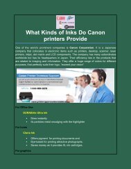What Kinds of Inks Do Canon printers Provide