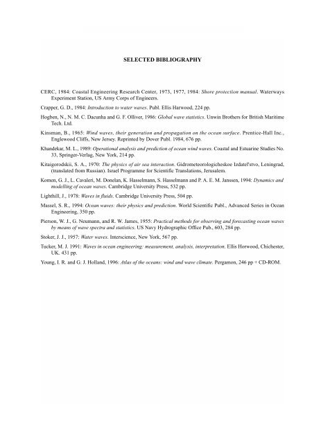 GUIDE WAVE ANALYSIS AND FORECASTING - WMO