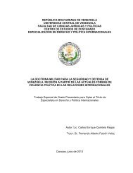 DOCTRINA MILITAR PARA LA SEGURIDAD Y DEFENSA DE VENEZUELA