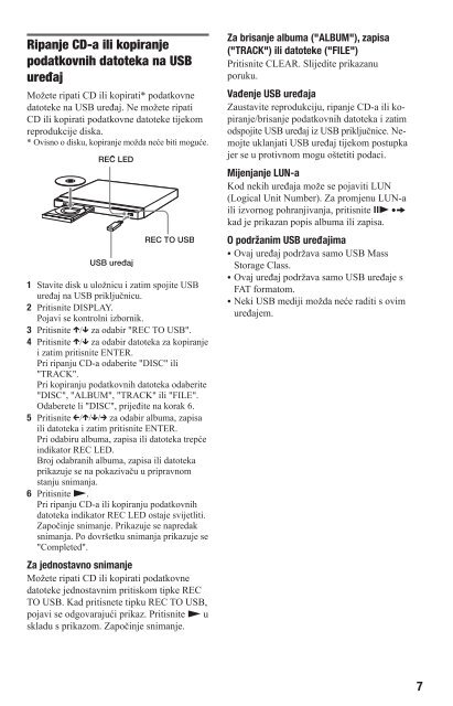 Sony DVP-SR750H - DVP-SR750H Consignes d&rsquo;utilisation Croate