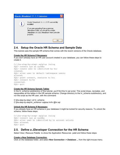 Oracle JHeadstart 11g - End-to-end Tutorial - Downloads - Oracle