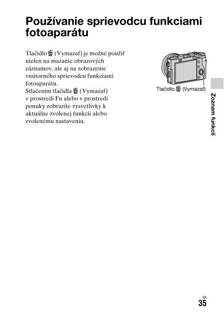 Sony DSC-RX1 - DSC-RX1 Consignes d&rsquo;utilisation Slovaque