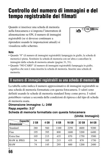 Sony DSC-RX1 - DSC-RX1 Consignes d&rsquo;utilisation Italien